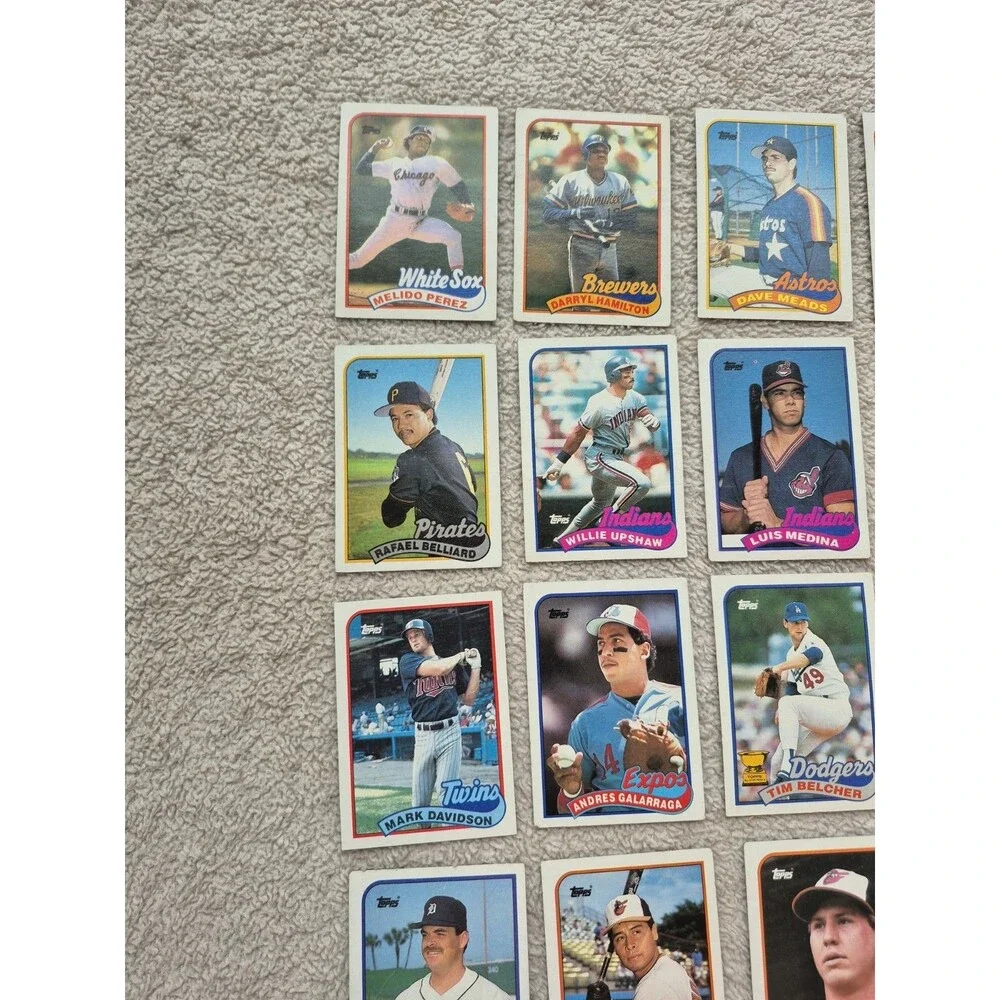 1989 Topps Baseball Card Lot 31 Cards Mark McLemore Billy Ripken Galarraga MLB